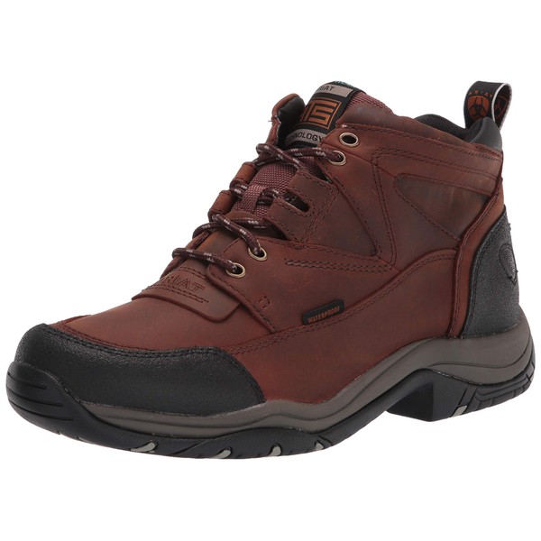 ARIAT mens Ariat Terrain Waterproof ?Ã‡ô Men?Ã‡Ã–s Leather Waterproof Outdoor Hiking Boot, Copper, 8.5 Wide US