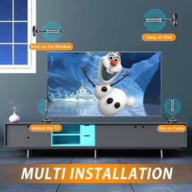 TV Antenna for Smart TV Indoor, Digital TVs Antenna with Strong Magnetic Base, TVs Antennas for Local Channels with Long Range Reception 4K 1080P, 10ft Long Cables (V011-2-V)