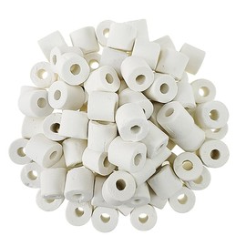 MUYYIKA Aquarium Filter Media Accessories for Aquarium Filter Ceramic Rings Biological Filter Media Ceramic Rings Organic Balls Porous Filter Biochemical Ball 400 g