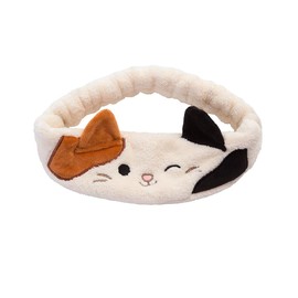 TONYMOLY x Squishmallows Cam the Cat Plush Spa Headband, Soft Fleece