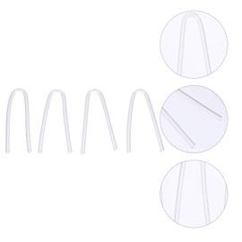 UKCOCO BTE Ear Shape Hearing Aid Tubes - Pack of 4 Transparent Tube Interchangeable Bte Hearing Aid Ear Shape Tube PVC Hose Ear Shape Tube for Hearing Aid Ear Shape DIY