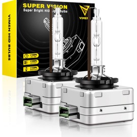 Vimen Headlight D3S HID Bulbs, 4,300K, Road Transport Vehicle Act Compliant, Genuine Replacement HID Lights for 12V Vehicles, High Luminance, 35W (Pack of 2)