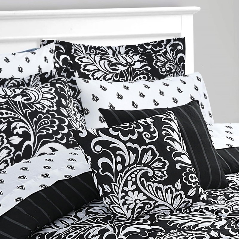 Stoneberry Home 20-Piece Bed Set with with Comforter, Sheet Set,