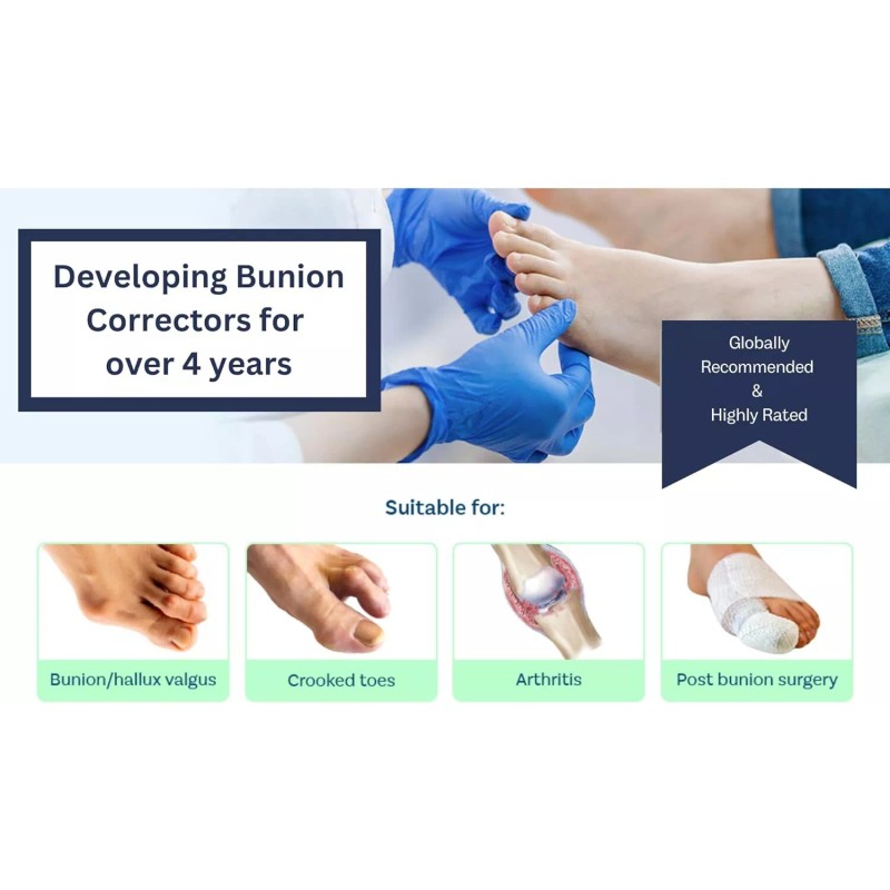 Caretras Orthopedic Bunion Corrector Brace Pack Of 2 Alleviate Pain