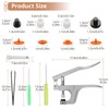 Kamtop Snaps and Snap Pliers Set, 408 Sets T5 Plastic
