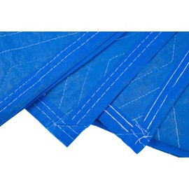 Mytee Products 12 Pack 72" x 80" (85 lb/dz Weight) Heavy Duty Moving Blankets - Blue Woven Polyester Furniture Moving Pads for Protection in Moving or Storage