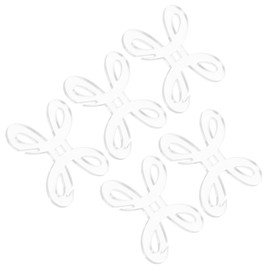 Hohopeti 5pcs Yarn Bobbins Clear Acrylic Floss Winder Tool for Knitting Sewing and Crochet Lightweight Thread Organizer for Easy Access and Neat Storage for Crafting and Embroidery