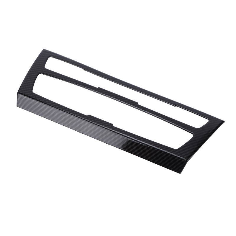Air Conditioning Button Frame Carbon Fiber Texture Panel Trim Replacement