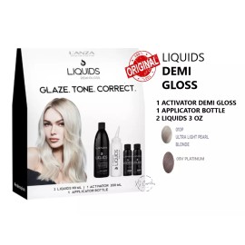 L’ANZA LANZA LIQUIDS Demi Gloss, Glaze. Tone. Correct SET 4 PC'S - NEW