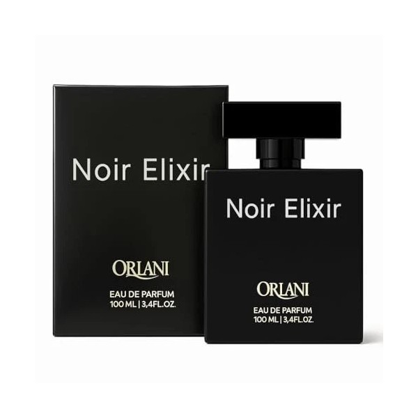 ORLANI Noir Elixir 3.4 oz EDP – Long-Lasting, Bold, Unisex,
