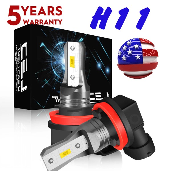 SHENKENUO 2 6000K Bright LED Headlight Bulbs for Can-Am Commander