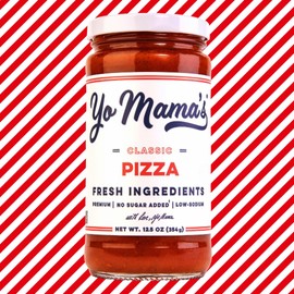 Yo Mama's Foods Keto Classic Pizza Sauce – Pack of (1) - No Sugar Added, Low Carb, Vegan, Gluten Free, Paleo Friendly, and Made with Fresh Non-GMO Tomatoes!