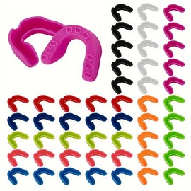 Sports Mouthguard Mouth Guard Teeth Guard Sports Gear Boxing Basketball Soccer Ice Hockey Karate Basketball Rugby Competition - Color: 50