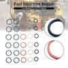 Areyourshop 6PCS Fuel Injectors Repair Kit Seal O-Ring fit for