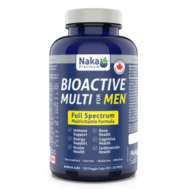 120 vcaps Bioactive Multi for Men, Full Spectrum, Multivitamin Formula, Made in Canada (120 vcaps)