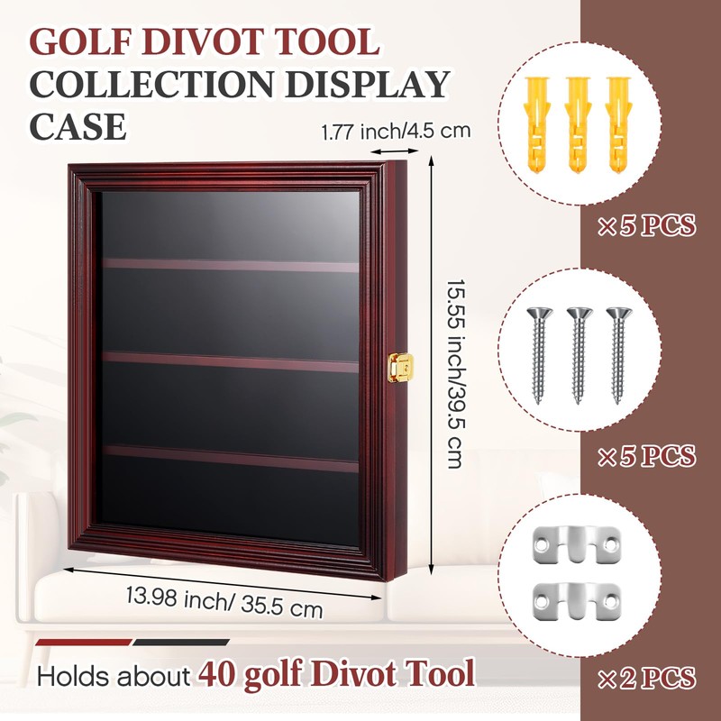 Silipull 40 Golf Divot Tool Display Case 15.55 x 13.98