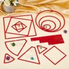 AHANDMAKER AOE Magic Templates Set Damage Marker Surface Effect Template