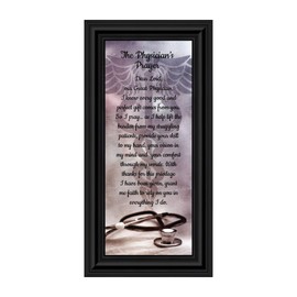 Crossroads Home Décor Prayer for Doctor Picture Frame, Doctor Plaque, Medical Students Graduation, 7434B