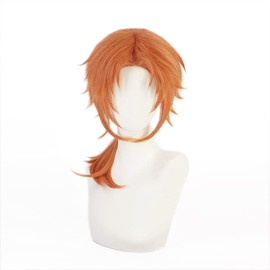 Leo Tsukinaga Cosplay Wig, Net Included, Heat Resistant Wig, Disguise Wig, Cosplay Costume, Accessory for Costume, Wig, Halloween, Christmas, Cultural Festival, School Festival