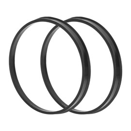 X AUTOHAUX Car Wheel Hub Centric Rings Durable Wheels Center Shaft Shock Absorbing Hubrings Black 2 Pcs OD 106.1mm to ID 100.1 mm Polycarbonate