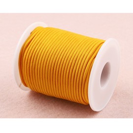 McFanBe Braided Nylon Twine Cord Thread String for Necklace Bracelet Jewelry Making Crafting Accessories (2mm-98feet, Golden)