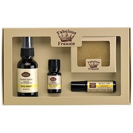 Fabulous Frannie Bug Away Wellness Kit - All Natural Ingredients and 100% Pure Essential Oils Blend Contains Citronella, Lavender, Eucalyptus and Lemongrass Essential Oils.