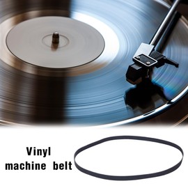 EODKSE 2 x Replacement Straps for Turntable, 20 cm Length, High-Quality Rubber for Best Drive Performance and Perfect Music Enjoyment, Recorder Parts, Phonograph Belt, Suitable for Many Turntable