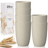 Wrova Wheat Straw Cups 6 PCS Good Alternative to Plastic