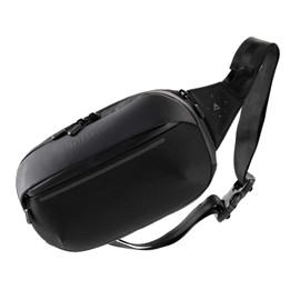 NOMATIC Navigator Premium Sling Bag - 1L w/ 2L Built-In Expansion - Slim & Lightweight Crossbody Bag, Fanny-Pack - Water Resistant Everyday Bag (Black)