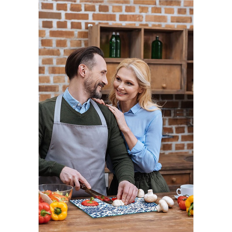 TMK Glass Chopping Board 30 x 22 cm with Mosaic