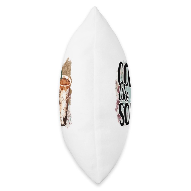 Cold Like My Soul Iced Coffee Lover Throw Pillow