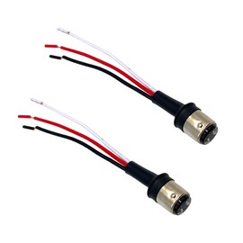 2 Pcs 1157 Led Bulb Socket Adapters, 1157 BAY15D Male Wire Harness Extension Socket Adapter for Car Trucks Headlight Tail Light Turn Signal Light Retrofit