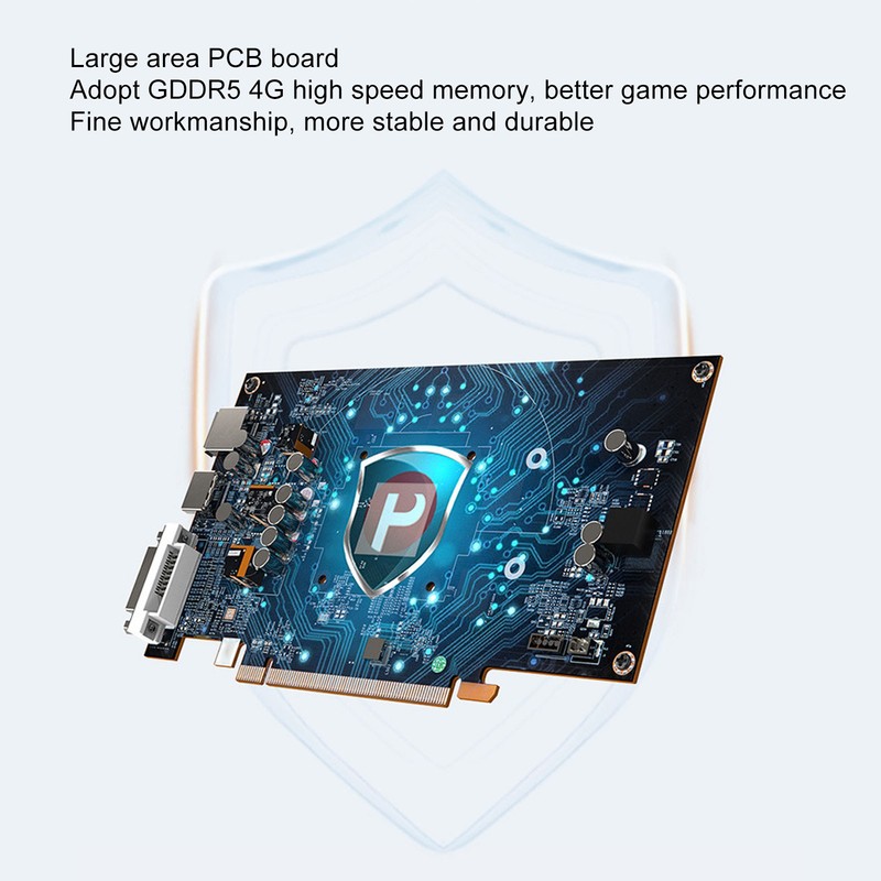 RX550 4G Graphics Card Single Fan 128bit GDDR5 1071MHz Core