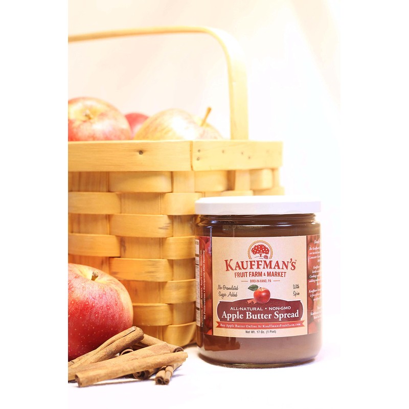 Kauffman's Fruit Farm Kauffman Orchards Homemade Apple Butter Spread, No