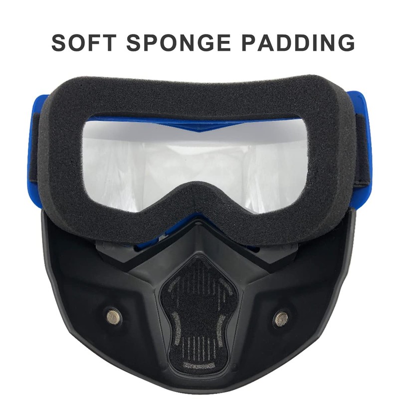2 Pack Tactical Mask Detachable Goggle Masks Compatible with Nerf