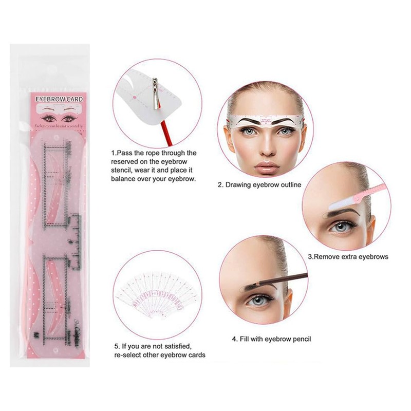 Eyebrow Stencils Kit 34 Pieces Eyebrow Shaping Tool Eyebrow Grooming