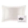 Slip Pure Silk Queen Pillowcase - White Scollop