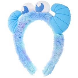 Didiseaon Monster Headband Plush Ox Horn Headband Cartoon Eyeball Hair Hoop Cute Makeup Headband Facial Washing Hair Band