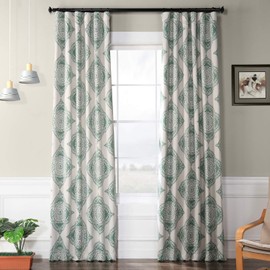 HPD Half Price Drapes BOCH-KC27D-108 Blackout Room Darkening Curtain (1 Panel), 50 X 108, Henna Clover