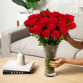 Aquarossa Farms - Red Roses Bouquet, Valentines Day Gifts for Her, fresh flowers for delivery, premium flowers fresh bouquet