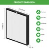 3-Pack FLT5900 True HEPA Replacement Filter J and UV-C Replacement