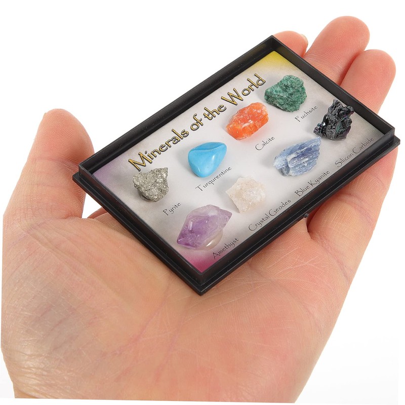 VILLFUL 1set Natural Specimen for Science Education Irregular Ores for