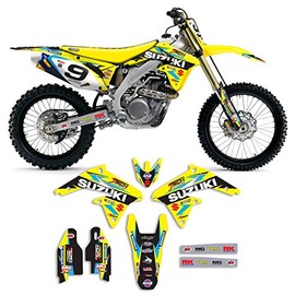 2008-2017 SUZUKI RMZ 450 Team JTech Motocross Graphics Kit By Enjoy Mfg