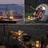 Cordless Table Lamp, LED Touch Metal Bedside Lamp, 3-Colour Infinitely