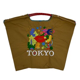 Ball & Chain 318102 KISS TOKYO.2 Large Size BEIGE Beige Eco Bag Shopping Bag, beige