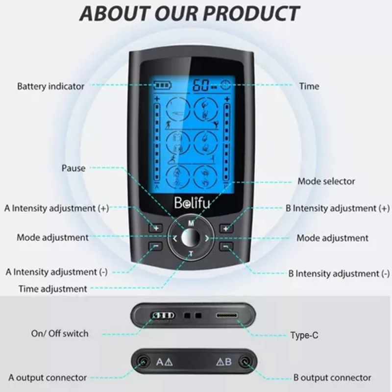 Easytao Recargable 36 Modos 8 Pa