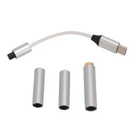 USB C to 2.5mm Headphone Jack Adapter, Supports Up to 32bits 384kHz PCM High End Decoding, Lossless Sound Quality, USB Type C to 2.5mm 3.5mm 4.4mm Headphone Jack Adapter