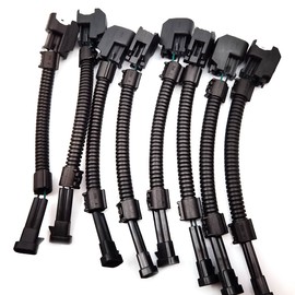 DEVMO 8pcs LQ4 LQ9 4.8 5.3 6.0 Delphi wire Harness to LS2 LS3 LS7 EV6 Injector Adapters (Pack of 8)
