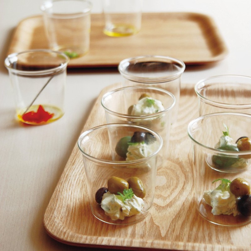 Kinto Nonslip Rectangular Tray, 320 mm, Teak