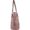 B BRENTANO Vegan Leather Shoulder Tote Bag (BB Blush)